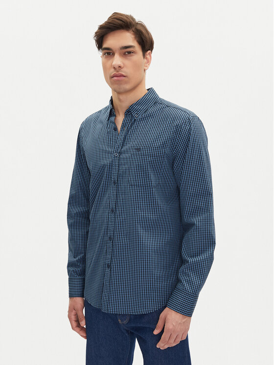 Mustang Koszula Chester 1016241 Niebieski Regular Fit