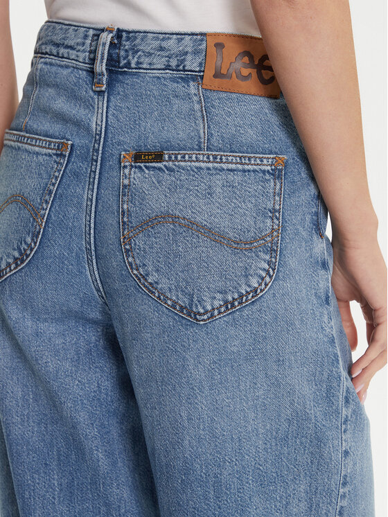 Lee Lee Jeansy Stella 112346641 Modrá Wide Leg
