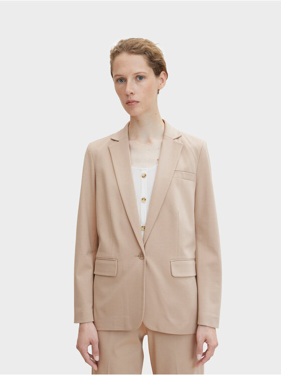 Tom Tailor Tom Tailor Pintsak 1032858 Beež Regular Fit