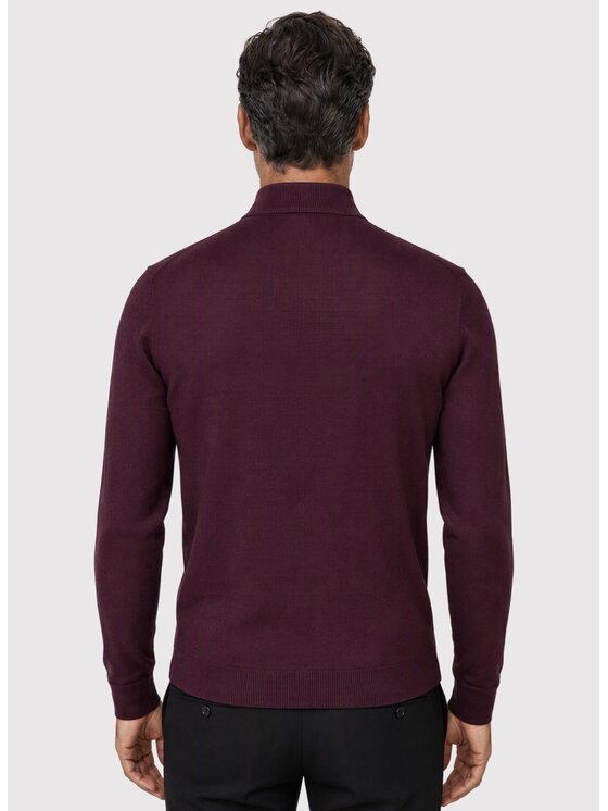 Pako Lorente Pako Lorente Sweter P26WN-2X-015 Bordowy Classic Fit