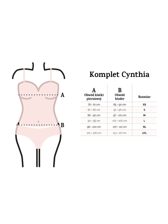DKaren Lingerie DKaren Lingerie Komplet bielizny Cynthia Biały Classic Fit
