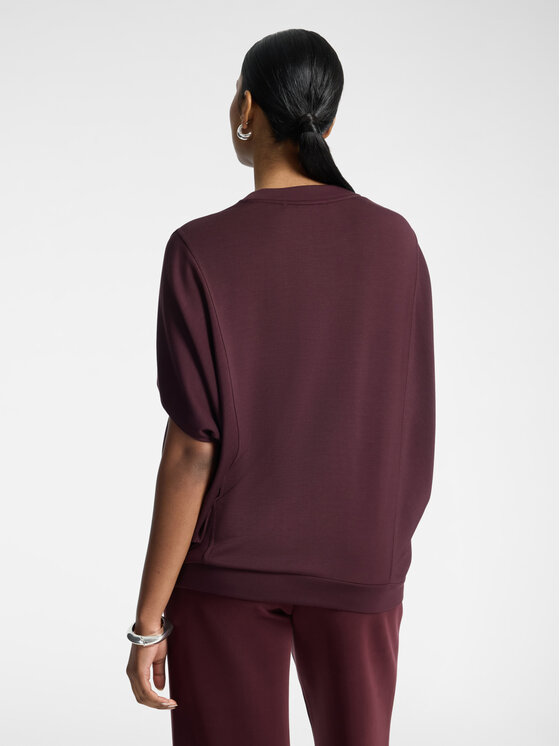 Elena Mirò Elena Mirò Bluza G001E000326N039 Bordowy Boxy Fit