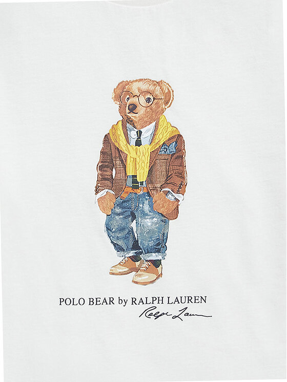 Polo Ralph Lauren Polo Ralph Lauren T-Shirt 710P07346001 Biały Regular Fit