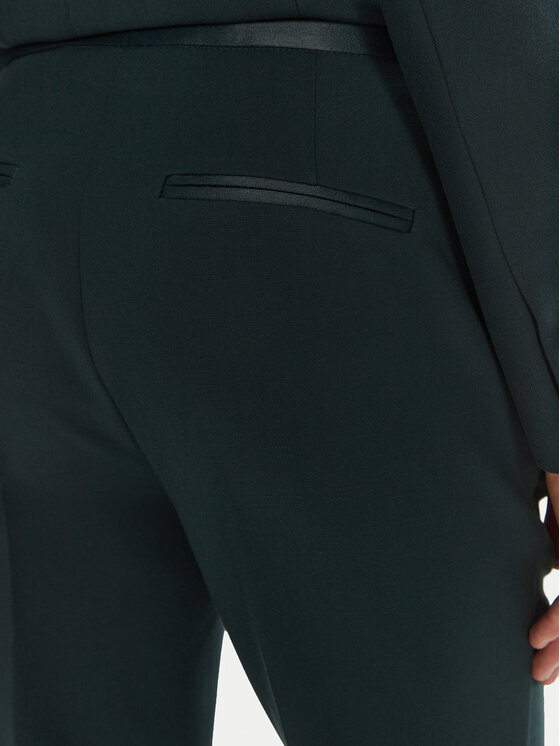 IVY OAK IVY OAK Pantaloni din material Pippa IO1100X5064 Verde Regular Fit