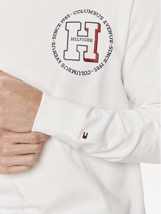 Tommy Hilfiger Tommy Hilfiger Majica dugih rukava MW0MW34383 Bijela Regular Fit
