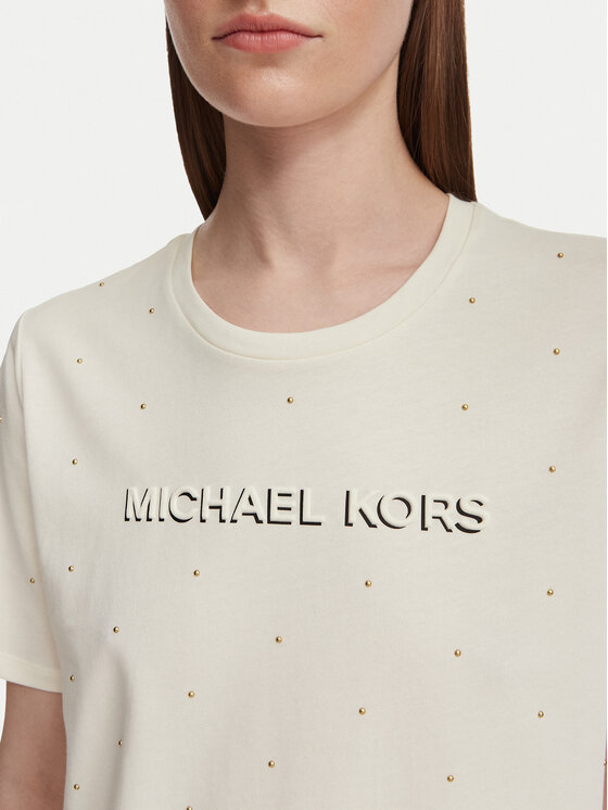 MICHAEL Michael Kors MICHAEL Michael Kors Футболка MT6524Y97J Кремовий Regular Fit