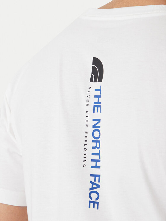 The North Face The North Face T-Shirt Vertical NF0A8GV1 Bílá Regular Fit