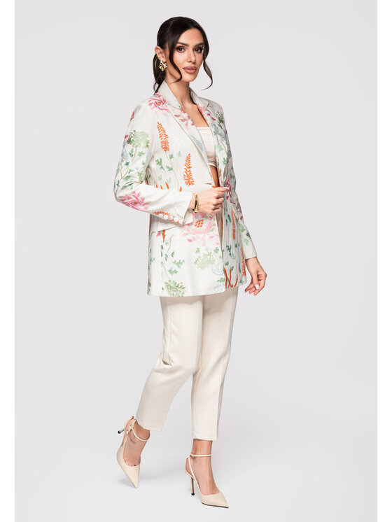 Ombre Ombre Sako OW-BLZB-0107 Béžová Slim Fit