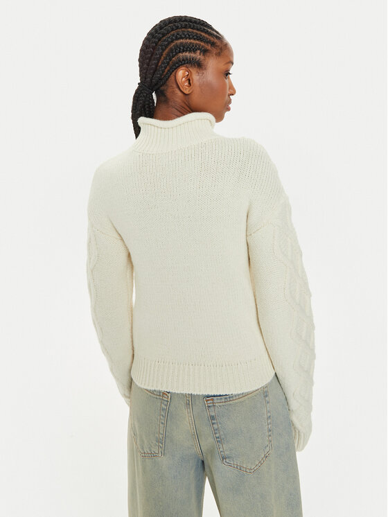 HUGO Hugo Rollkragenpullover Savenia 50527692 Écru Regular Fit