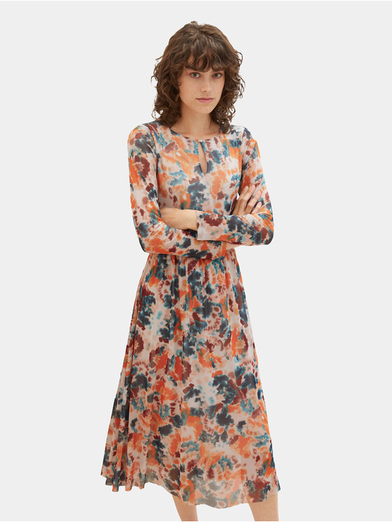 Tom Tailor Tom Tailor Ежедневна рокля 1037927 Цветен Regular Fit