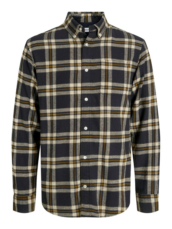 Jack&Jones Jack&Jones Košulja Classic Flannel 12278406 Crna Regular Fit