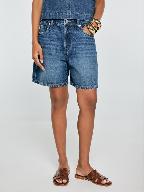 BIG STAR BIG STAR Szorty jeansowe SOLEIL Granatowy Regular Fit