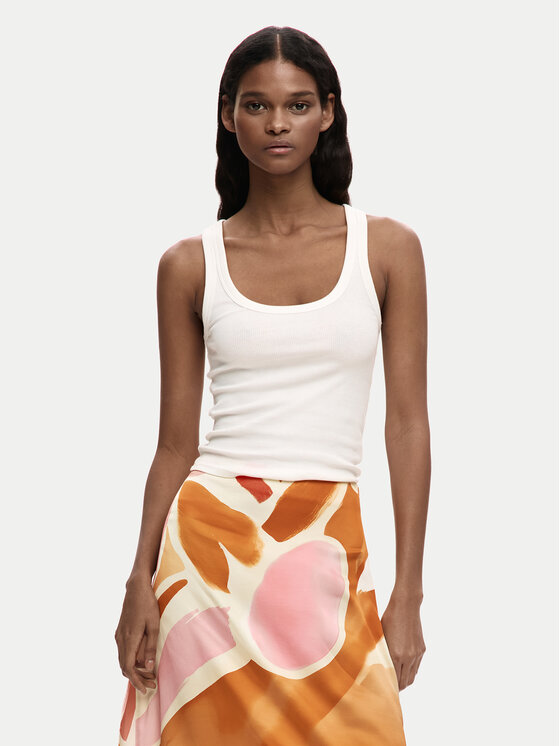 Desigual Desigual Midi svārki 26SWFW13 Oranžs Regular Fit