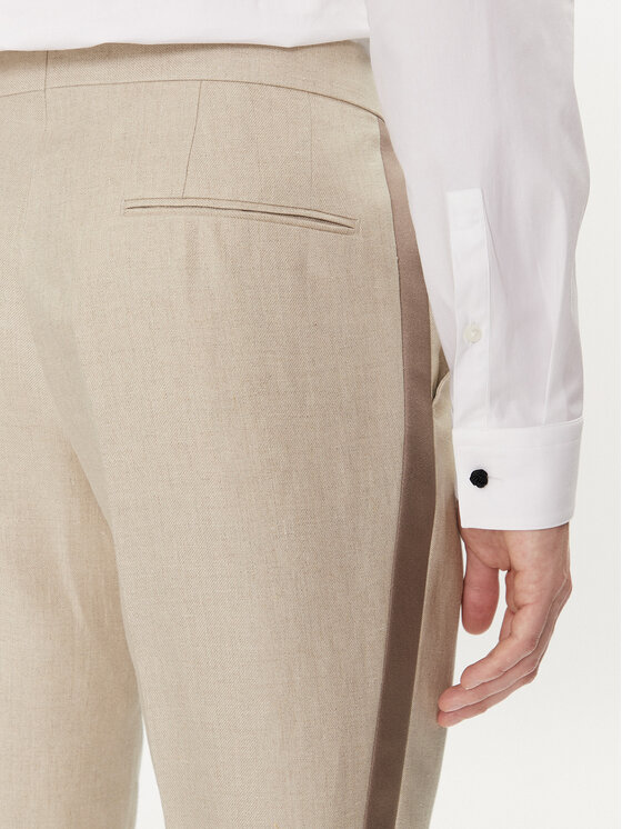 BOSS Boss Kostiumas H-Huge-Tux-242 50514661 Smėlio Slim Fit