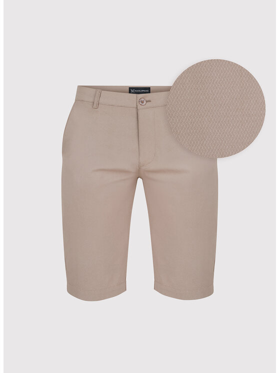 Pako Lorente Pako Lorente Szorty materiałowe P24SF-WS-005 Beżowy Classic Fit