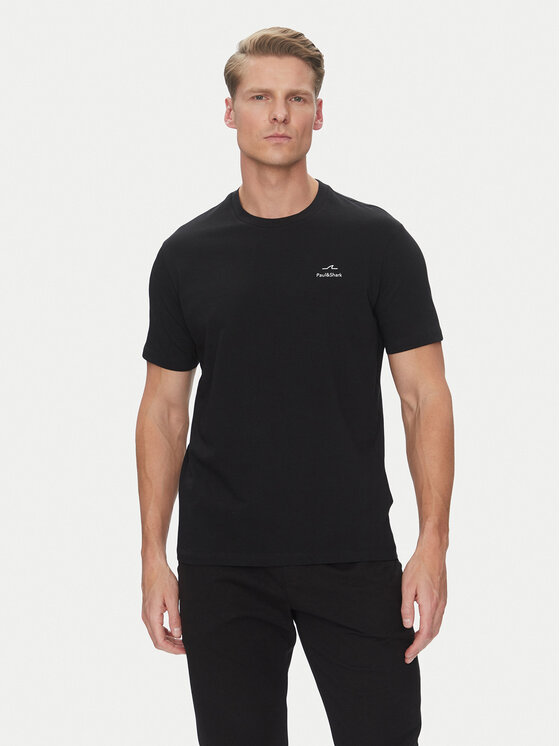Paul&Shark Paul&Shark T-Shirt 25411074 Czarny Regular Fit
