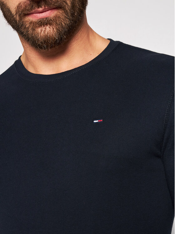 Tommy Jeans Tommy Jeans Longsleeve DM0DM04409 Чорний Slim Fit