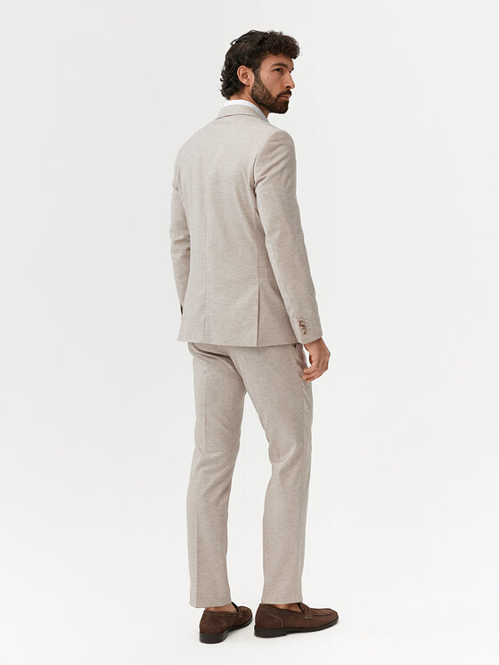Evenemen Evenemen Garnitur Passa Beżowy Slim Fit