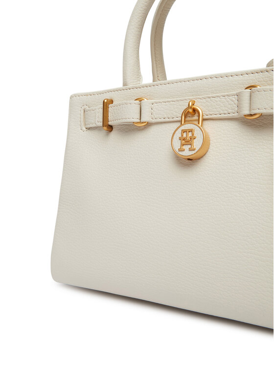 Tommy Hilfiger Tommy Hilfiger Soma American Icon Mini Tote Leather AW0AW17926 Bēšs