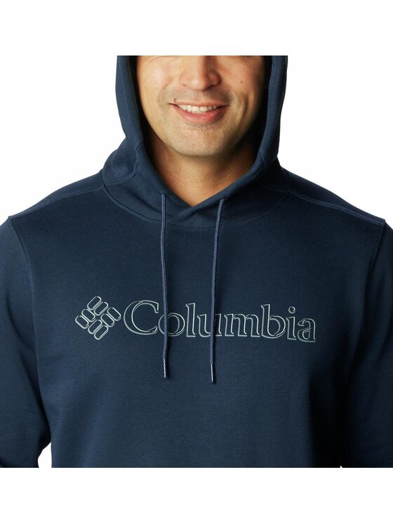 Columbia Columbia Bluza Columbia CSC Basic Logo II Hoodie Niebieski Regular Fit