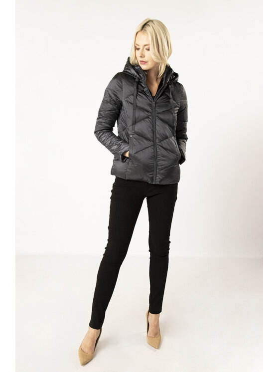 QUIOSQUE QUIOSQUE Zimní bunda 9NR002802 Šedá Regular Fit