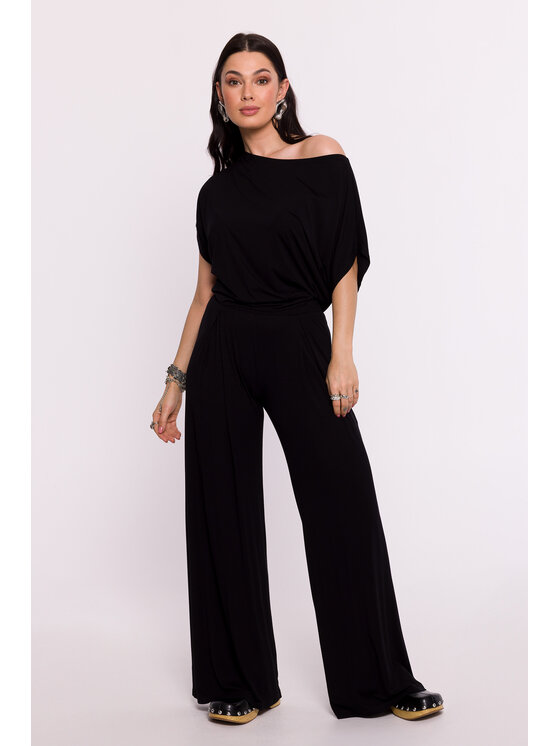 BeWear BeWear Bluzka B287 Czarny Bella Fit