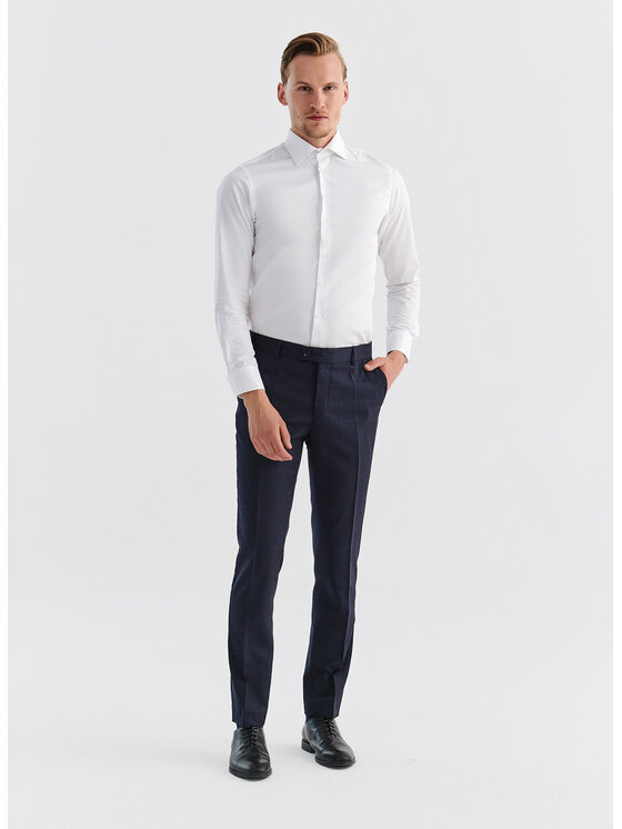 Pako Lorente Pako Lorente Spodnie garniturowe P000B-6G-003 Granatowy Slim Fit