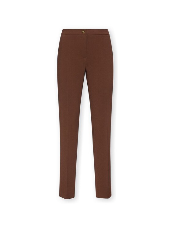 Elena Mirò Elena Mirò Pantaloni di tessuto P054P000581N061 Marrone Slim Fit
