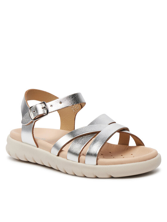 Geox Geox Sandali J Sandal Soleima Gir J45GSA 000CF C1007 S Argento