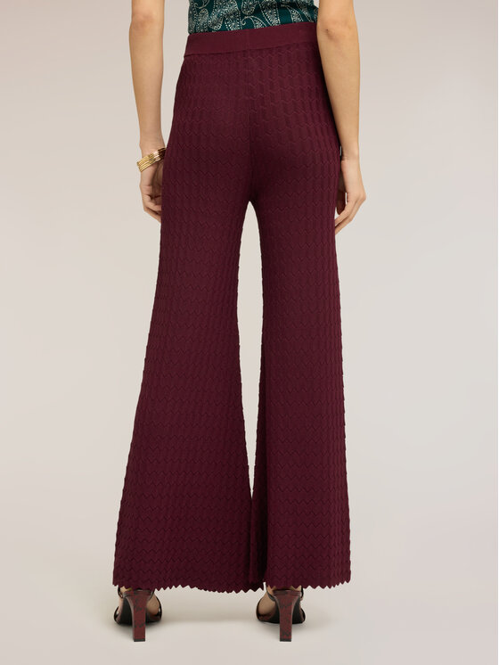 Motivi Motivi Pantaloni di tessuto P600W000842N036 Bordeaux Flare Fit