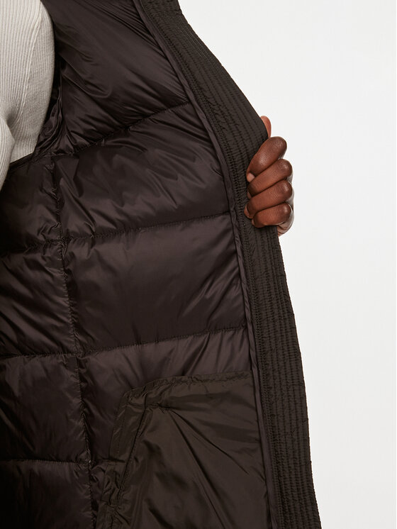 TWINSET TWINSET Geacă din puf 242TP2183 Negru Regular Fit