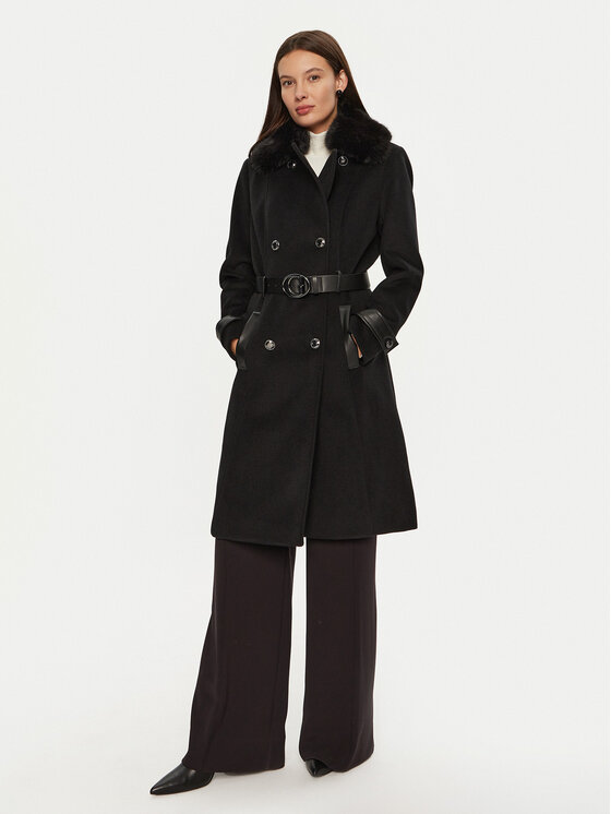 Guess Guess Cappotto di transizione Amelia W4BL46 WGKI2 Nero Regular Fit