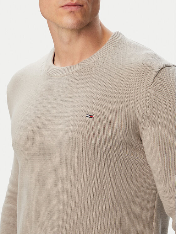 Tommy Jeans Tommy Jeans Пуловер DM0DM21787 Светлосив Regular Fit