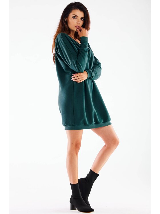 Infinite You Infinite You Úpletové šaty M272 Zelená Basic Fit