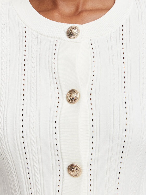 Guess Guess Strickjacke W6YR26 Z0973 Creme Regular Fit
