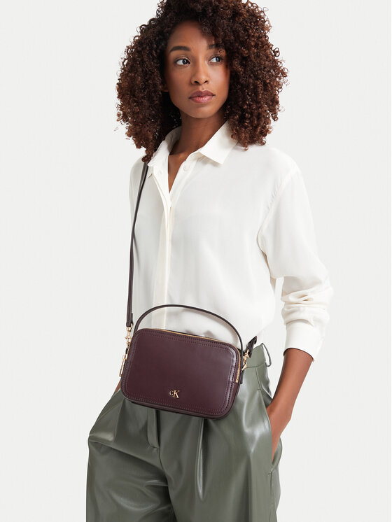 Calvin Klein Calvin Klein Torebka Ck Hardware Camera Bag LV04F3678G Bordowy