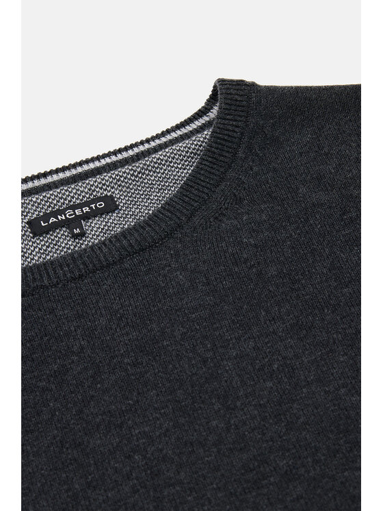 Lancerto Lancerto Sweter Morey SW073223000016 Szary Regular Fit