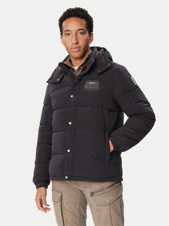 Aeronautica Militare Aeronautica Militare Žieminė striukė 262AB3072UCT04358 Juoda Regular Fit