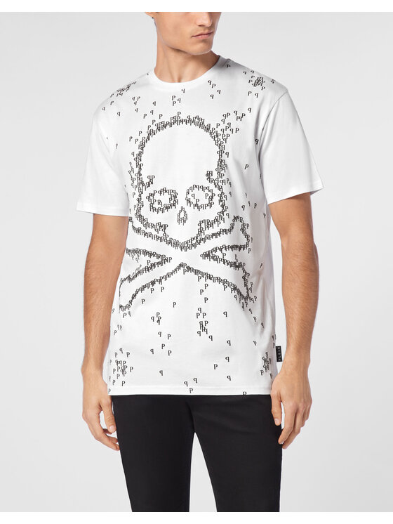PHILIPP PLEIN PHILIPP PLEIN T-Shirt 14781 Bílá Regular Fit