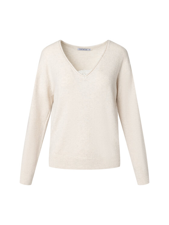 QUIOSQUE QUIOSQUE Sveter COFI SWEATER Écru Regular Fit