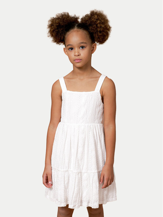 Mayoral Mayoral Sommerkleid 6959 Écru Regular Fit