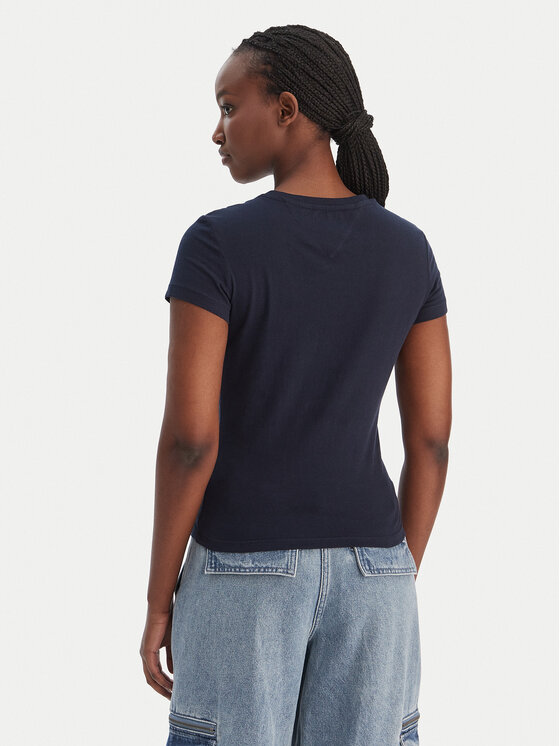 Tommy Jeans Tommy Jeans T-särk DW0DW22273 Tumesinine Slim Fit