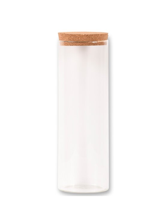 MIAhome MIAhome Pojemnik na żywność szklany 1800 ml z korkowym zamknięciem KAIA-2 tall Bezbarwny