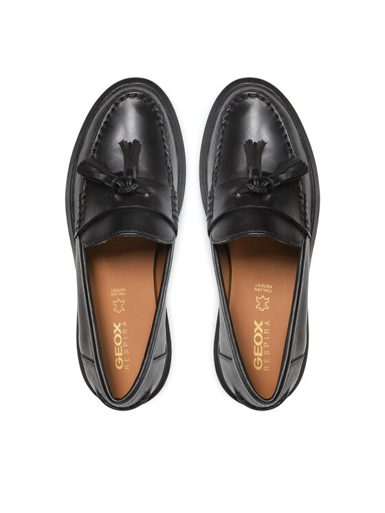 Geox Geox Loaferek D Spherica EC1 CD26QRC 00043 C9999 Fekete