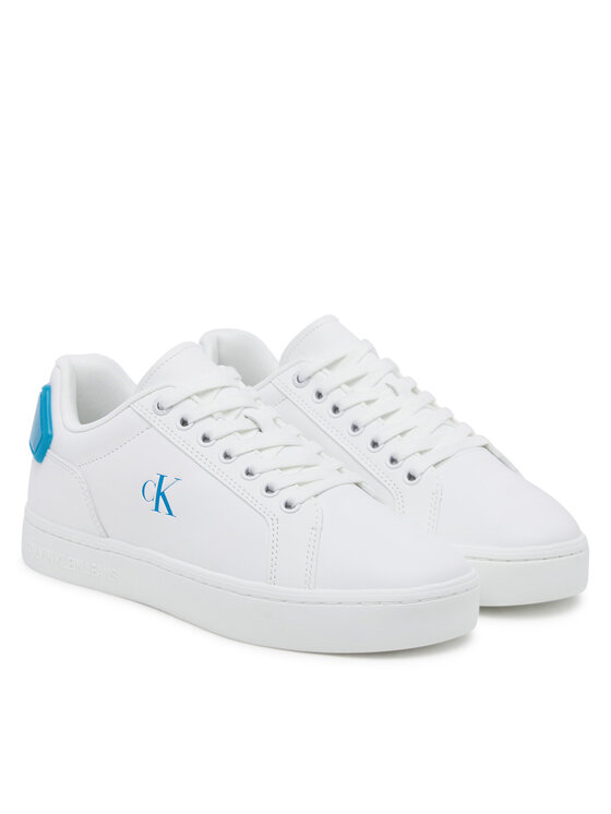Calvin Klein Jeans Calvin Klein Jeans Sneakersy Classic Cupsole Ru Patch Lth Wn YW0YW01845 Bílá