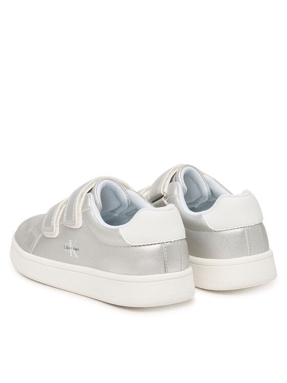 Calvin Klein Calvin Klein Sneakersy Low Cut Velcro V1A9-83205-0376 S Stříbrná