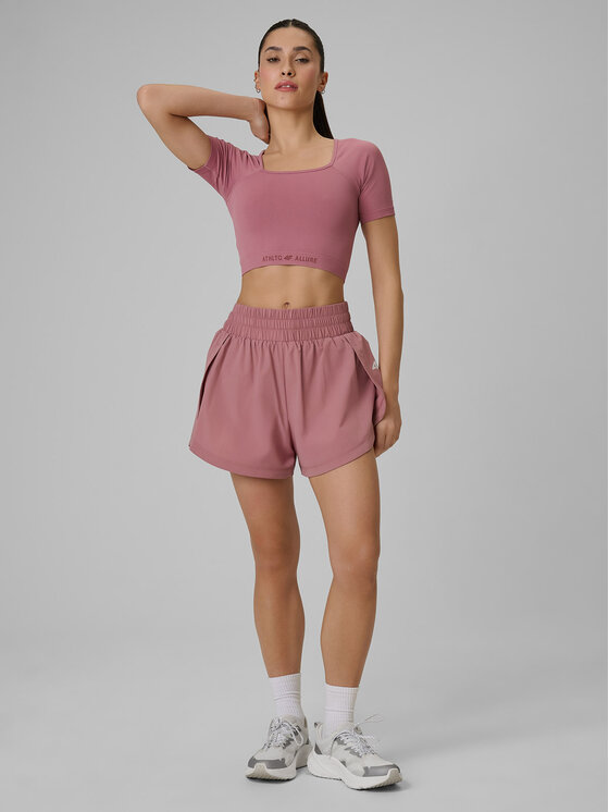 4F 4F Szorty sportowe ATHLETIC ALLURE Różowy jasny Regular Fit
