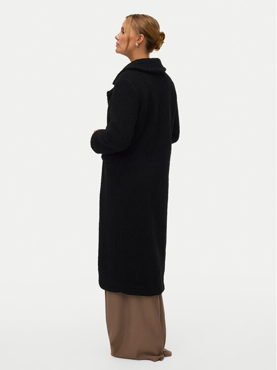 Vero Moda Vero Moda Kożuch Teresa 10333681 Czarny Regular Fit
