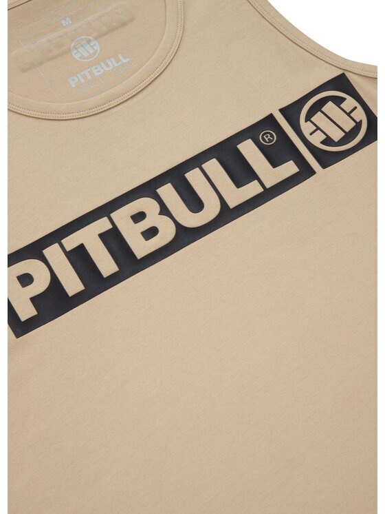 PITBULL PITBULL Tank top Tank Beżowy Regular Fit