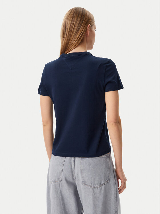 Tommy Jeans Tommy Jeans T-Shirt DW0DW20153 Σκούρο μπλε Regular Fit